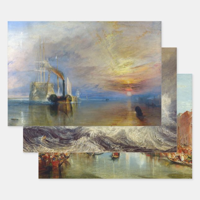 Feuille De Papier Cadeau William Turner - Sélection de chefs-d'oeuvre (Lot)