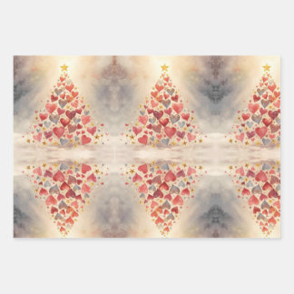 Feuille De Papier Cadeau Wrapping Paper Flat Sheet Set of 3