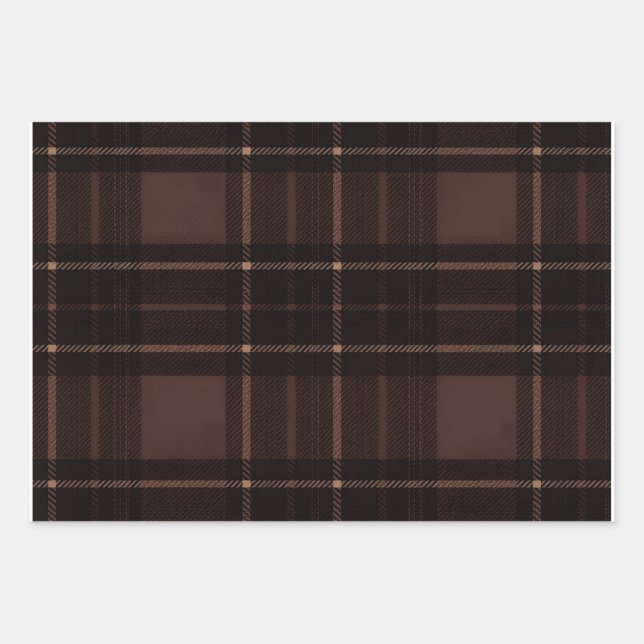 Feuille De Papier Cadeau Wrapping Paper Flat Sheet Set of 3 (Devant)