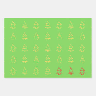 Feuille De Papier Cadeau Wrapping Paper Flat Sheet Set of 3