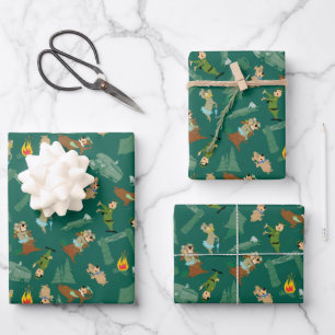 Feuille De Papier Cadeau Yogi Bear et les amis Jellystone Park Camp Motif