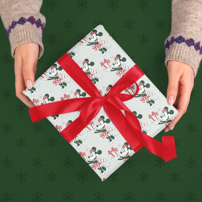 Feuille De Papier Cadeau Yuletide Joy | Minnie Noel (Wrapped gift)