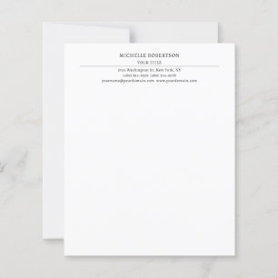 Feuille de papier créative professionnelle moderne