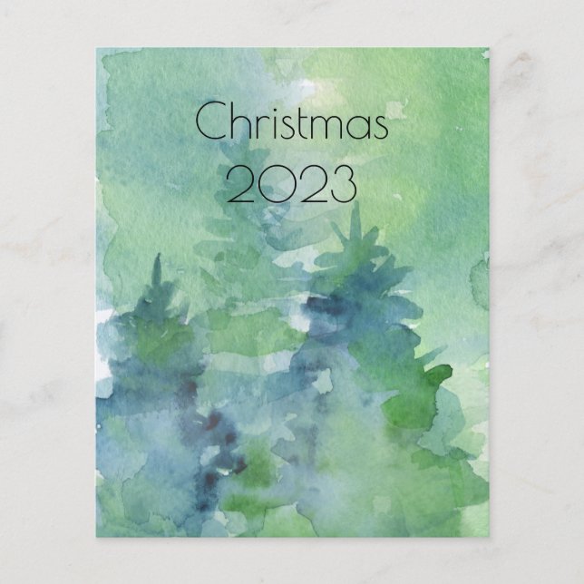Feuille de papier de vacances Arbres Abstraits bud (Devant)