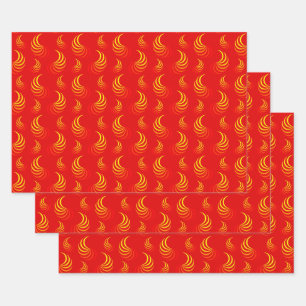 Feuille de papier d'emballage pour un ensemble de 