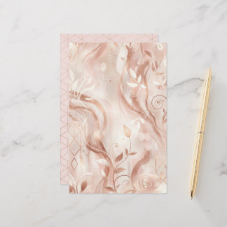 Feuille de papier double face esthétique féminine