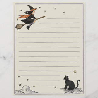 Feuille de papier enchanté volant ligné 8,5 " x 11