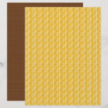 Feuille de papier journal à pois abeille à miel vi