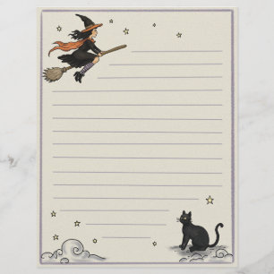Feuille de papier lignée Vol Enchanté 8,5" x 11"