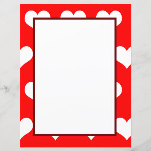 Feuille de papier minimaliste blanche rouge