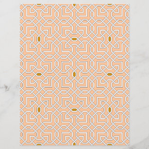 Feuille de papier motif géométrique islamique