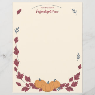 Feuille de papier non ligné Whispers Of Fall