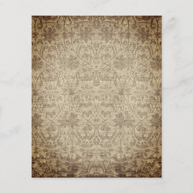 Feuille de papier pour scrapbook sépia vintage (Devant)