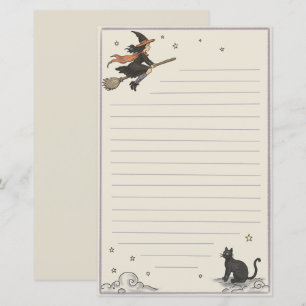 Feuille de papier rayée de vol enchanté 5,5" x 8,5