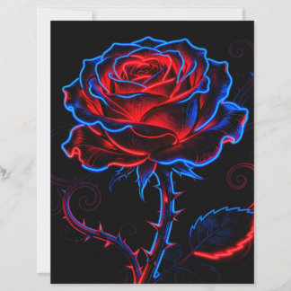 Feuille de papier Rose Néon