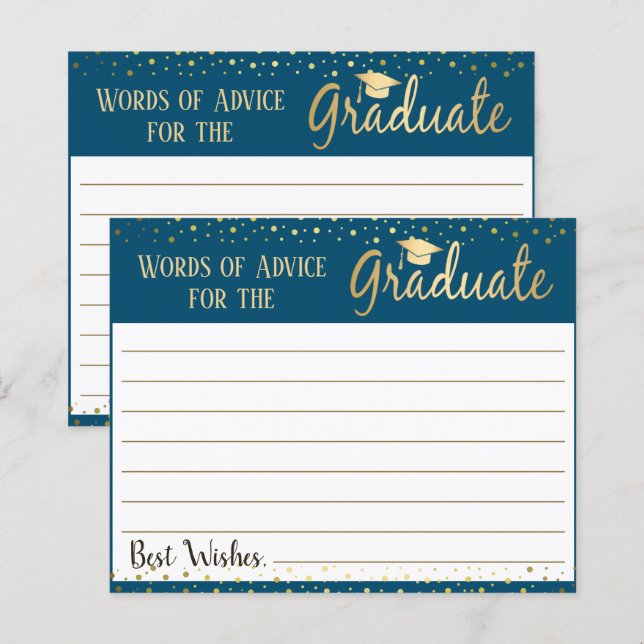 Feuille de papier sur les mots de conseils (Devant / Derrière)