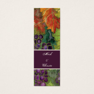 Feuille de raisin d'automne faire-part de mariage