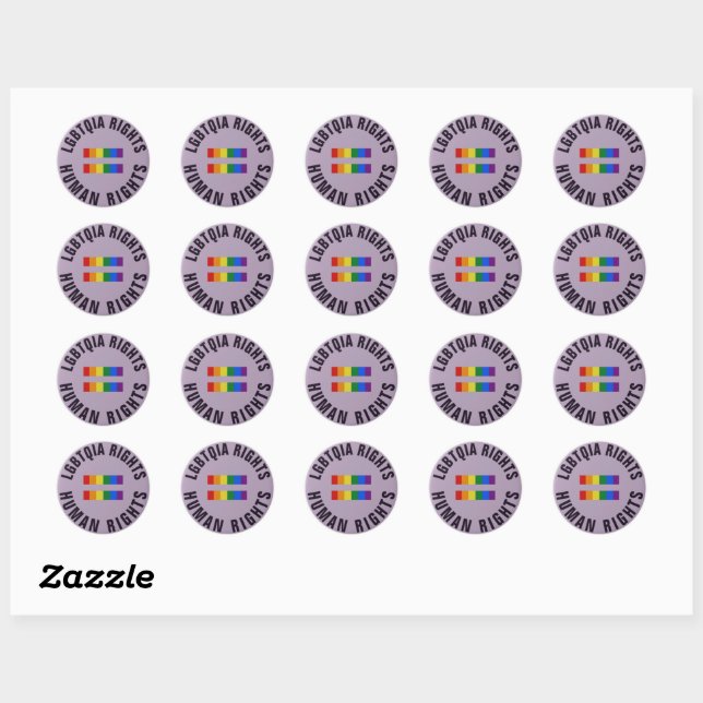 Feuille De Stickers - Égalité Pour Tous Les LGBTQI (Feuille)