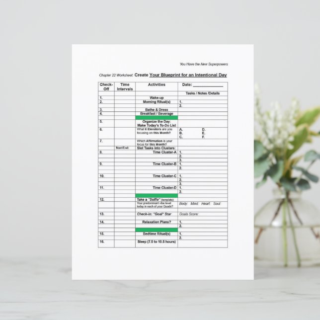 Feuille de travail sur la superpuissance : plan de (Debout devant)