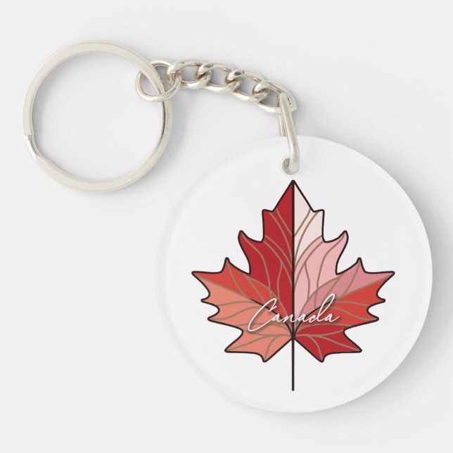 Feuille d'érable canadienne contemporaine ID1071 (Devant)