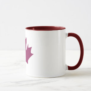 feuille d'érable colorée - tasses