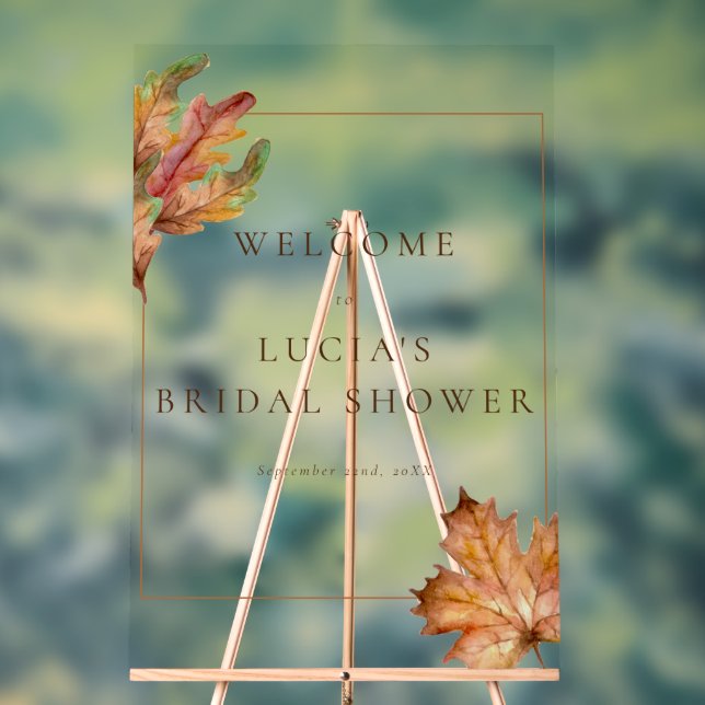 Feuille d'érable d'automne aquarelle Bienvenue à l (Neutre)