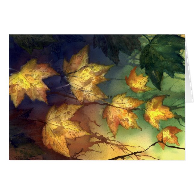 Feuille d'érable de chute (Devant horizontal)
