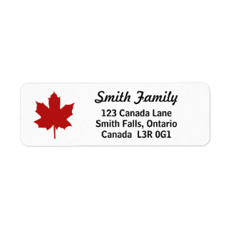 Feuille d'érable naturelle rouge du Canada