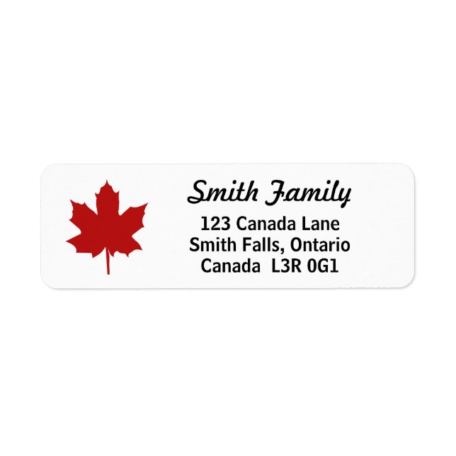 Feuille d'érable naturelle rouge du Canada (Devant)