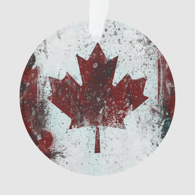 Feuille d'érable personnalisée du Canada (devant)