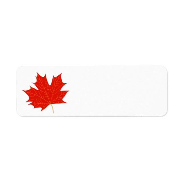 Feuille d'érable rouge (Devant)