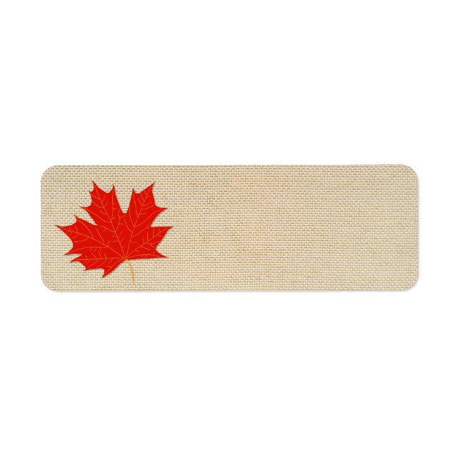 Feuille d'érable rouge (Devant)