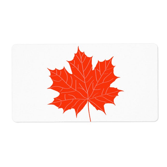Feuille d'érable rouge (Devant)