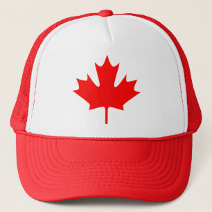 feuille d'érable rouge - casquette