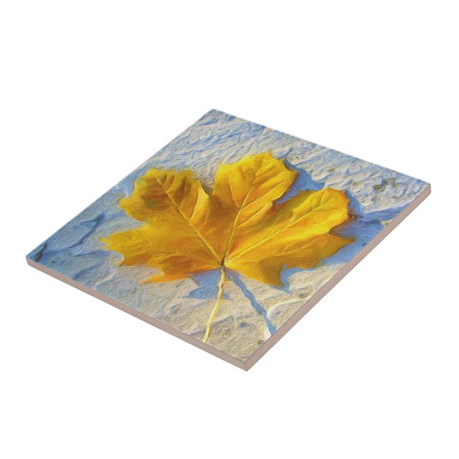 Feuille d'or ~ Carreaux de céramique (Côté)
