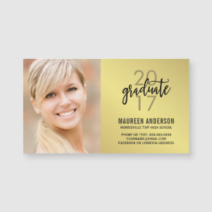 Feuille d'or de Faux de cartes nominatives de