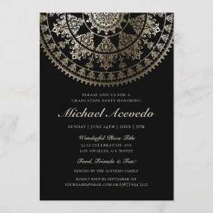 Feuille d'or élégante des invitations   de fête de