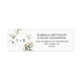 Feuille Foliage Gold Aquarelle MARIAGE retour