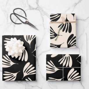 Feuille malin Chic Contemporary Black Cream Motif