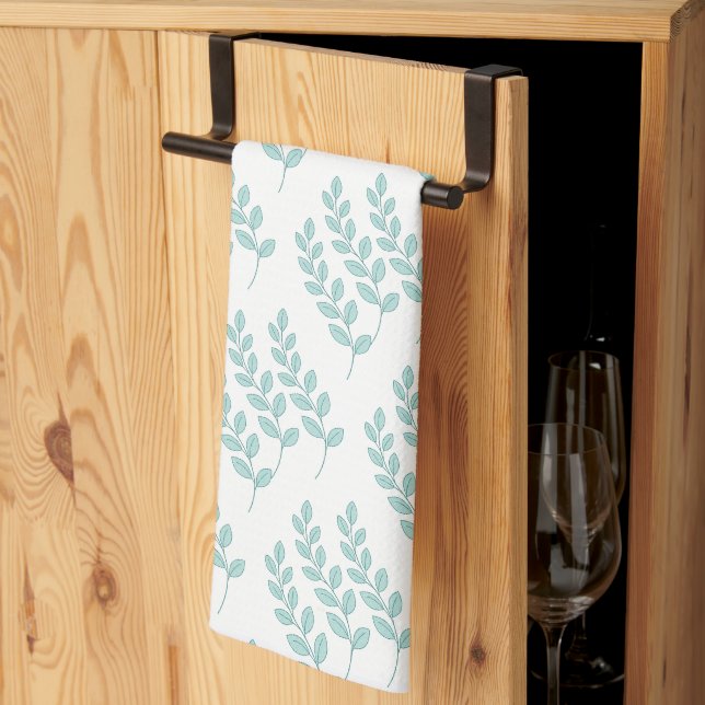 Feuille Nature Cuisine Serviette à main (Pliage en tiers)