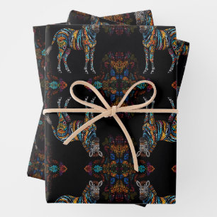 Feuille papier d'enveloppement en verre de mosaïqu