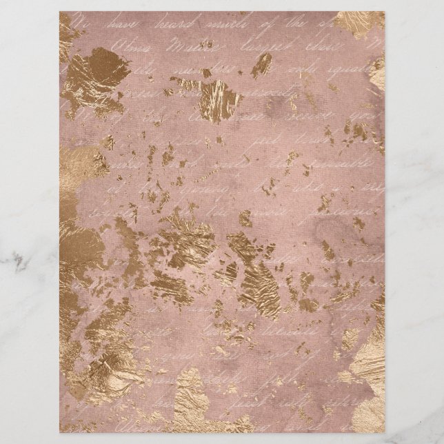 Feuille papier du cahier de papier du Rose Abstrai (Dos)
