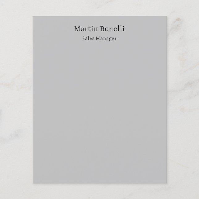 Feuille papier gris clair unique (Devant)
