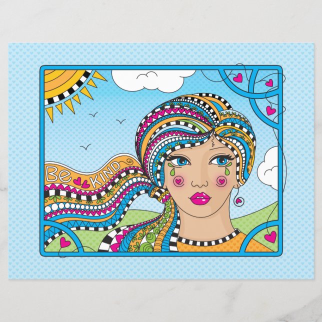 Feuille papier Kind_Flat 11 pouces x 8,5 pouces (Devant)