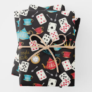 Feuille papier Motif Wonderland Alice