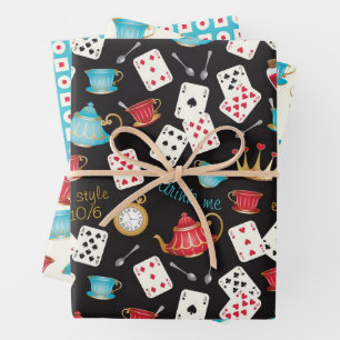 Feuille papier Motif Wonderland Alice