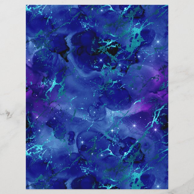 Feuille papier papier pour bloc-notes en marbre bl (Dos)
