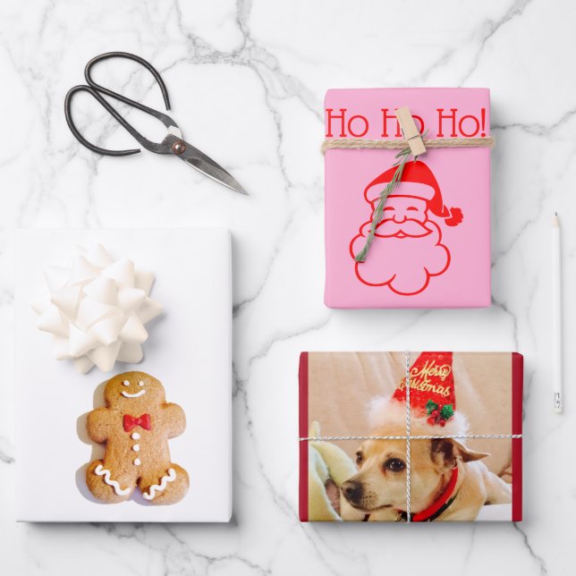 Feuille plat Xmas Gingersnap Wrapper Paper Set de  (Recto)