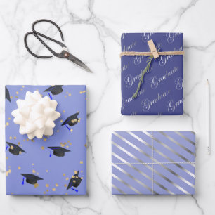 Feuille plate de 3 Jeu de 3 feuilles Plat Lavender