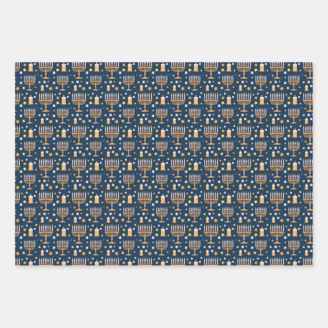 Feuille plate de papier d'enveloppement d'Hallowee (Devant)